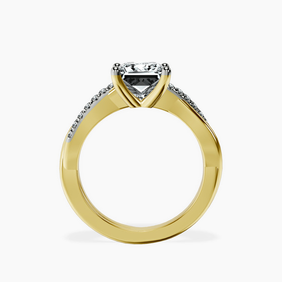 Twisted Vine Lab Diamond Ring left view