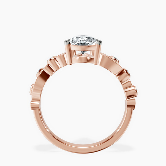 Catrina Cutwork Lab Diamond Ring left view