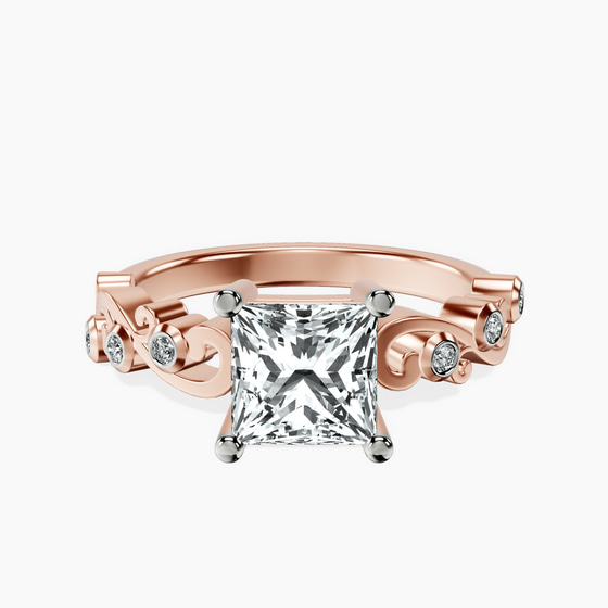 Catrina Cutwork Lab Diamond Ring front view