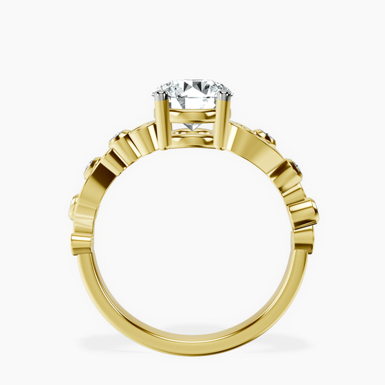 Catrina Cutwork Lab Diamond Ring left view