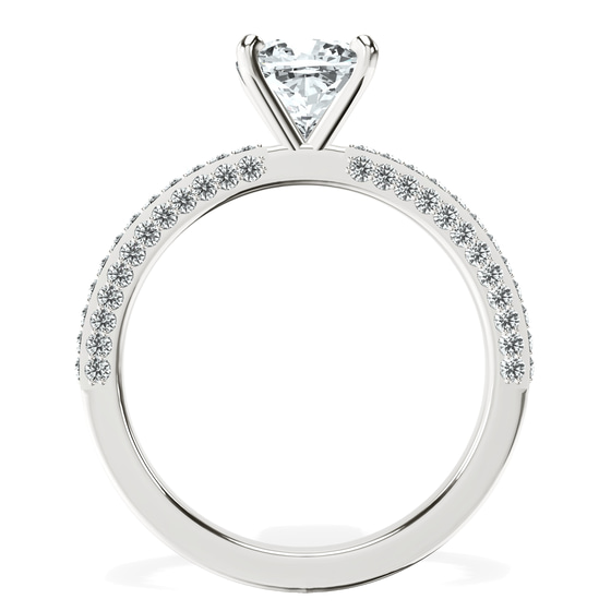 Grace Micro pavé Eternity Lab Diamond Ring top view