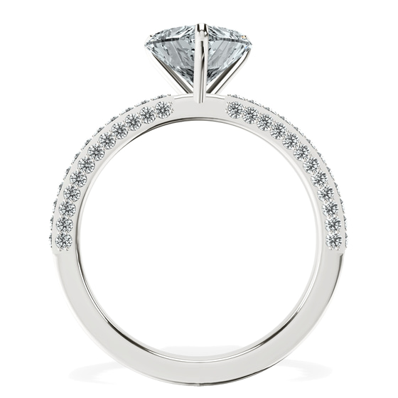 Grace Micro pavé Eternity Lab Diamond Ring top view