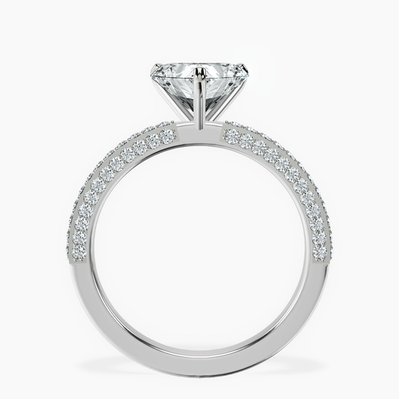 Grace Micro pavé Eternity Lab Diamond Ring top view