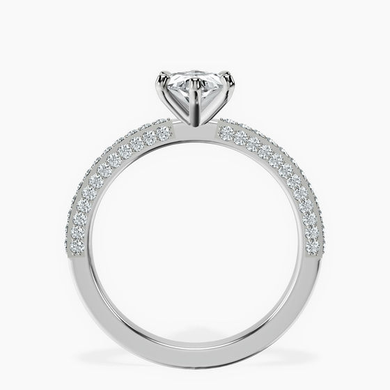 Grace Micro pavé Eternity Lab Diamond Ring top view