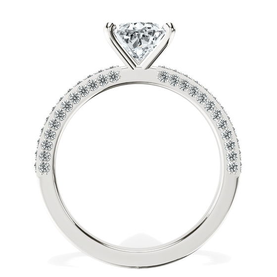Grace Micro pavé Eternity Lab Diamond Ring top view