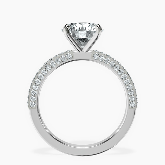 Grace Micro pavé Eternity Lab Diamond Ring left view