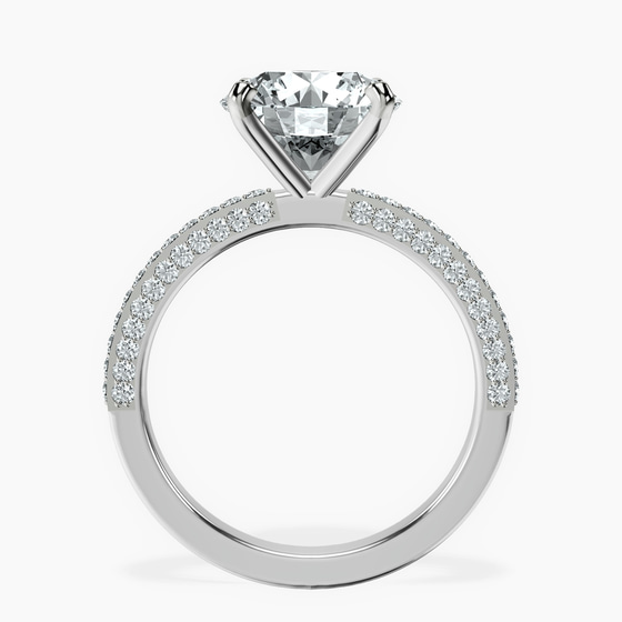 Grace Micro pavé Eternity Lab Diamond Ring left view