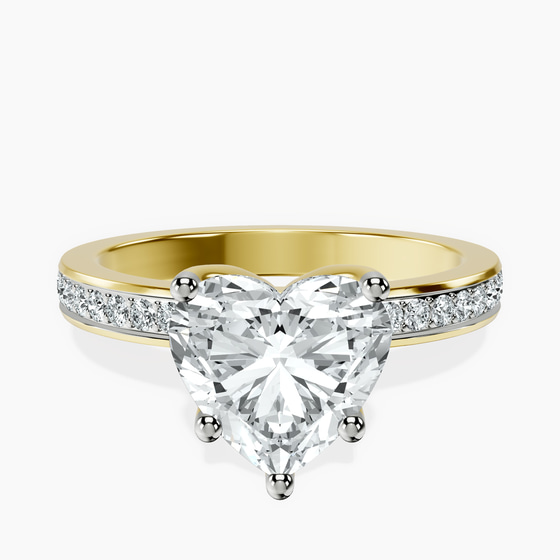 Charm Of Love Eternity Lab Diamond Ring front view