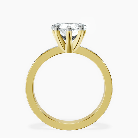 Charm Of Love Eternity Lab Diamond Ring left view