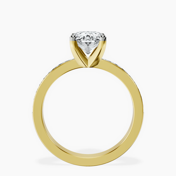Charm Of Love Eternity Lab Diamond Ring left view