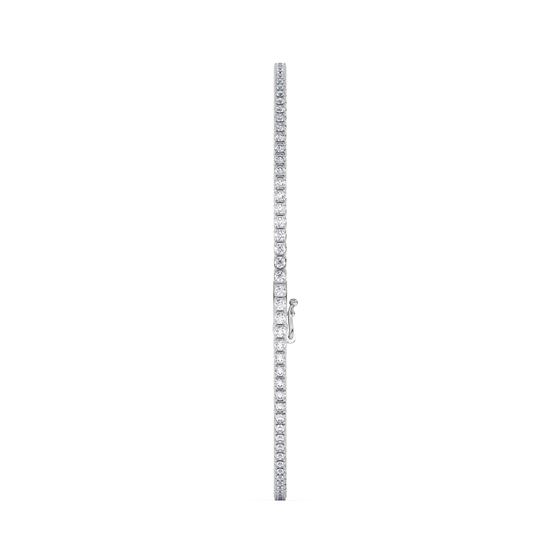 Alice Round Lab Diamond Light Weight Tennis Bracelet left view
