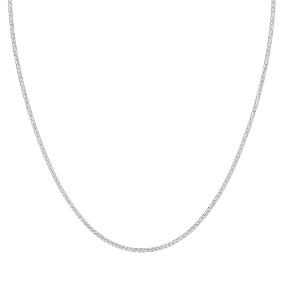 Naomi Round Lab Diamond Tennis Necklace front view
