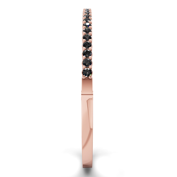 14kt Rose Gold Round Embrace Lab Diamond Openable Bangle Bracelet (3 Ct. Tw.) left