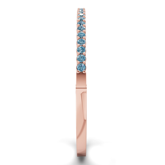 14kt Rose Gold Round Embrace Lab Diamond Openable Bangle Bracelet (2 Ct. Tw.) left