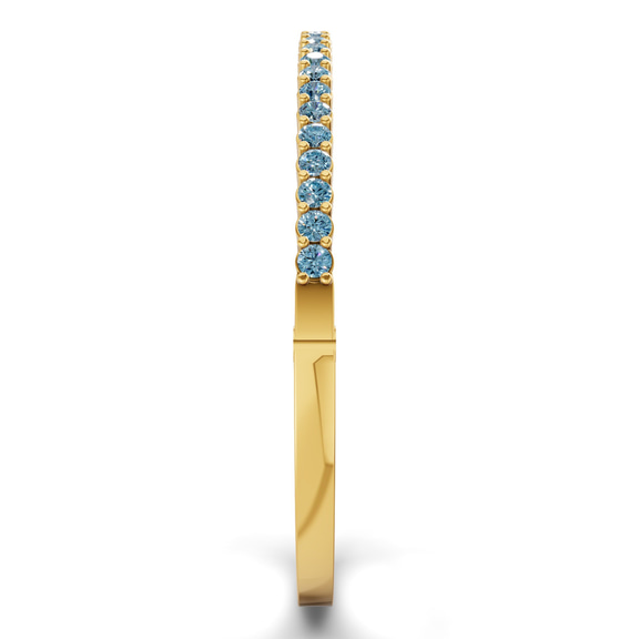 14kt Yellow Gold Round Embrace Lab Diamond Openable Bangle Bracelet (2 Ct. Tw.) left