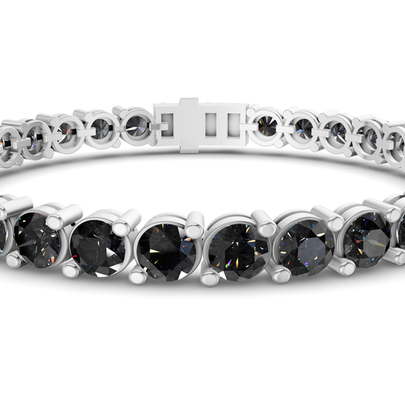 10kt White Gold Aelia Round Lab Diamond Tennis Bracelet (2 Ct. Tw.) right