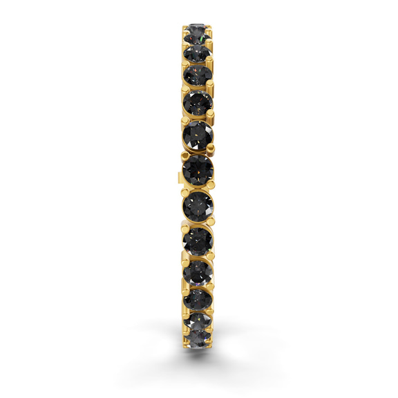 10kt Yellow Gold Aelia Round Lab Diamond Tennis Bracelet (7 Ct. Tw.) left
