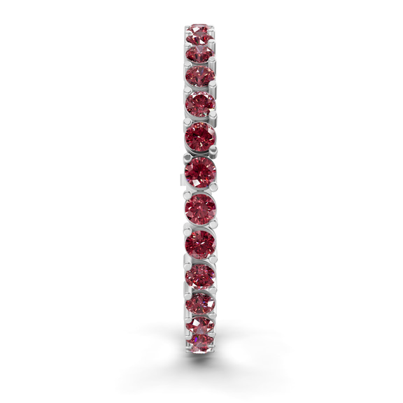 10kt White Gold Aelia Round Lab Diamond Tennis Bracelet (7 Ct. Tw.) left