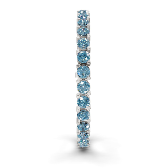 10kt White Gold Aelia Round Lab Diamond Tennis Bracelet (2 Ct. Tw.) left