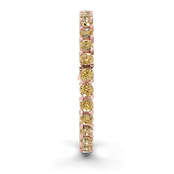 10kt Rose Gold Aelia Round Lab Diamond Tennis Bracelet (20 Ct. Tw.) left