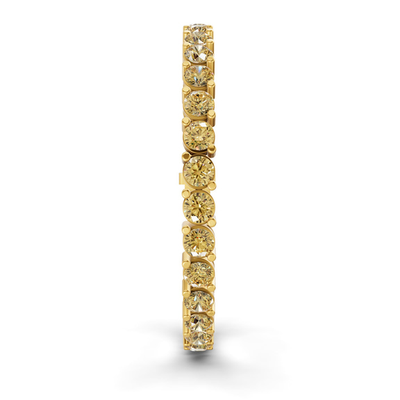 10kt Yellow Gold Aelia Round Lab Diamond Tennis Bracelet (2 Ct. Tw.) left