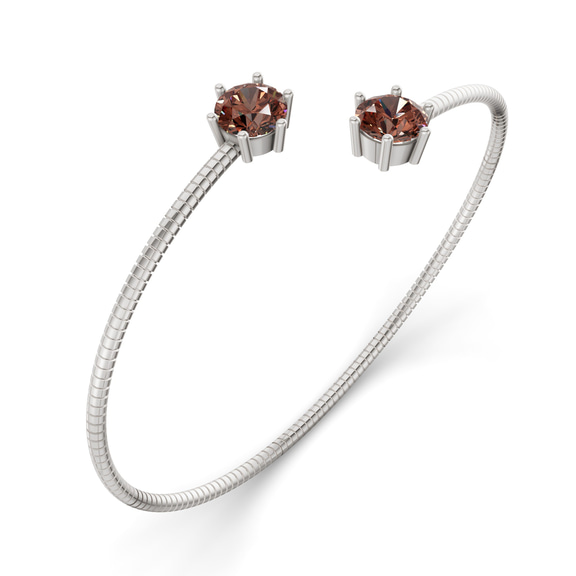 14kt White Gold Elora Flexi Lab Diamond Bangle Bracelet (3 Ct. Tw.) right