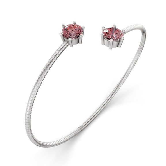 14kt White Gold Elora Flexi Lab Diamond Bangle Bracelet (1 Ct. Tw.) right