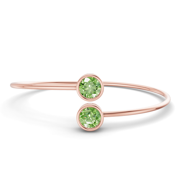 14kt Rose Gold Cleo Flexi Lab Diamond Bangle Bracelet (1 Ct. Tw.) front image