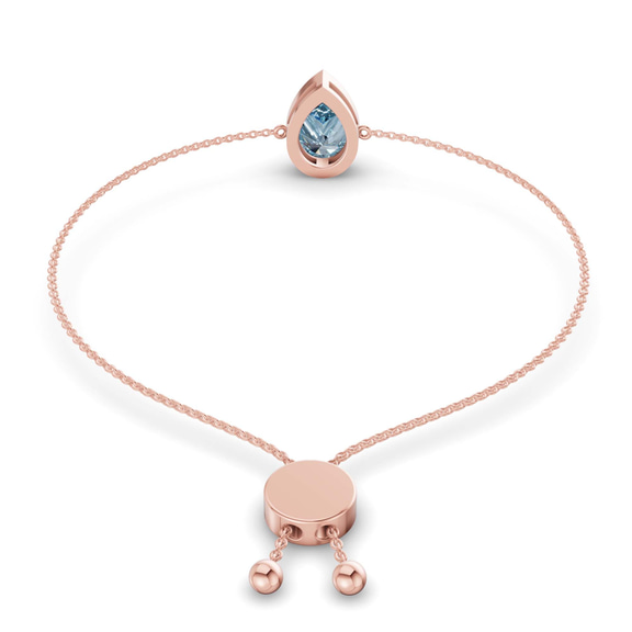 14kt Rose Gold Michelle Pear Fashion Bracelet (3/4 Ct. Tw.) left
