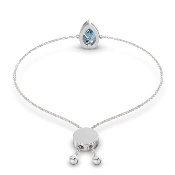 14kt White Gold Michelle Pear Fashion Bracelet (3/4 Ct. Tw.) left