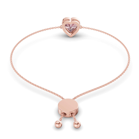 14kt Rose Gold Kyra Heart Fashion Bracelet (3/4 Ct. Tw.) standing product image one