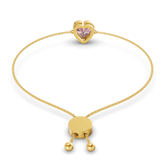 14kt Yellow Gold Kyra Heart Fashion Bracelet (3/4 Ct. Tw.) standing product image one