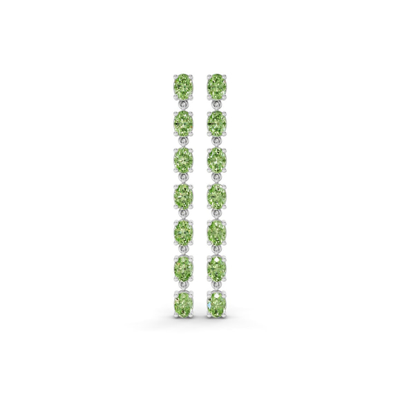 Platinum Digitalis Fashion Lab Diamond Dangle Earrings (1 Ct. Tw.) front image