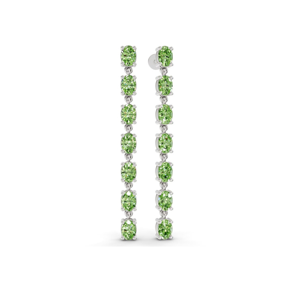 Platinum Digitalis Fashion Lab Diamond Dangle Earrings (1 Ct. Tw.) standing product image one