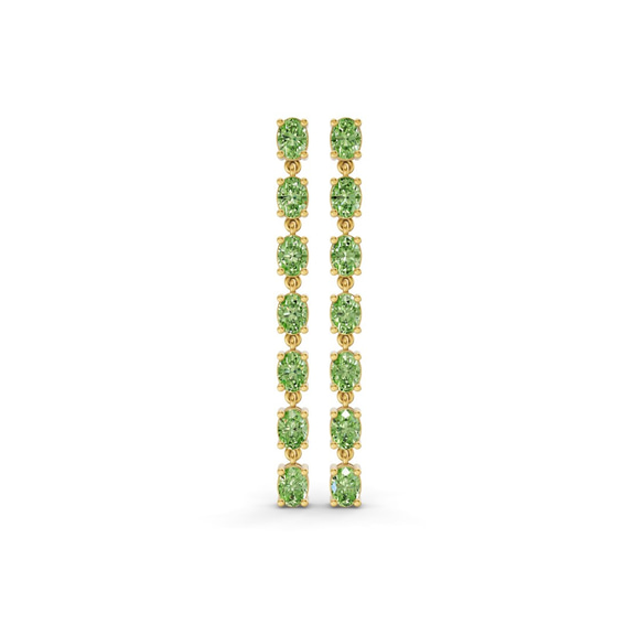 10kt Yellow Gold Digitalis Fashion Lab Diamond Dangle Earrings (1 Ct. Tw.) front image