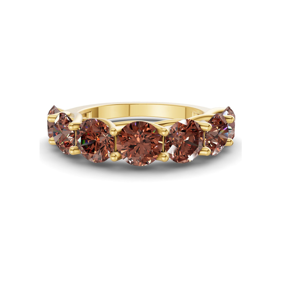 14ct Yellow Gold Valentina Round Lab Diamond Anniversary Band (2 Ct. Tw.) front image