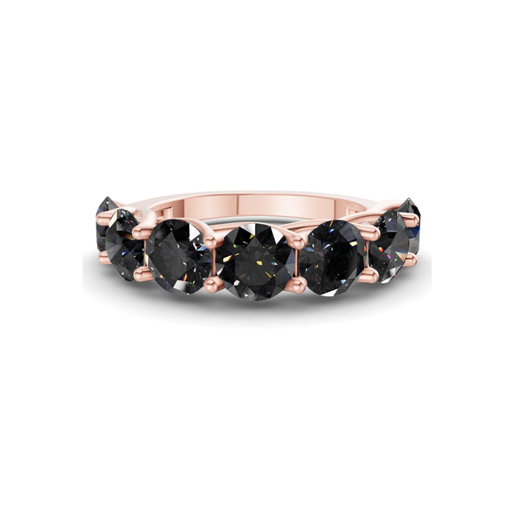 10kt Rose Gold Leandra Round Lab Diamond Anniversary Band (1 Ct. Tw.) front image