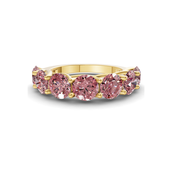 9ct Yellow Gold Leandra Round Lab Diamond Anniversary Band (1 Ct. Tw.) front image