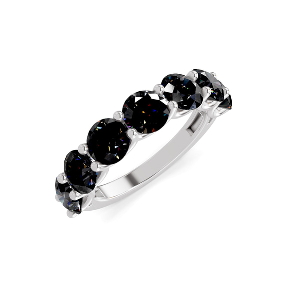 10kt White Gold Raquel Round Lab Diamond Anniversary Band (5 Ct. Tw.) right