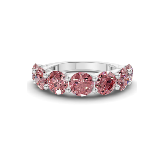 14kt White Gold Raquel Round Lab Diamond Anniversary Band (1 Ct. Tw.) front image