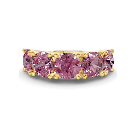 10kt Yellow Gold Noella Round Lab Diamond Anniversary Band (1/2 Ct. Tw.) front image