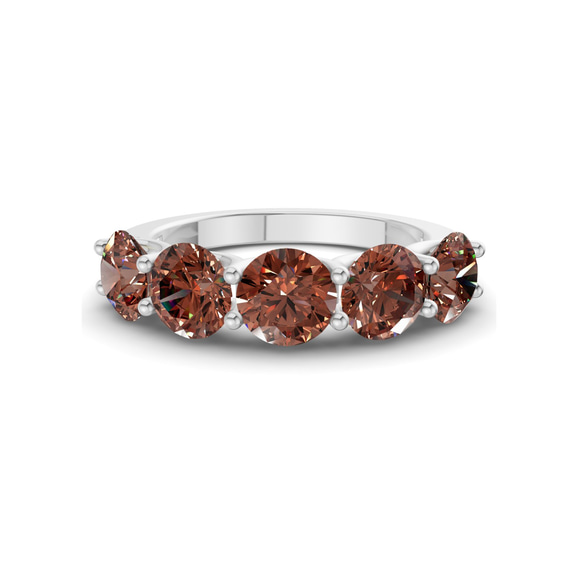 14ct White Gold Camille Round Lab Diamond Anniversary Band (7 Ct. Tw.) front image