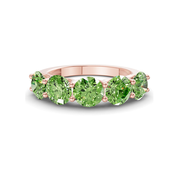 9ct Rose Gold Camille Round Lab Diamond Anniversary Band (2 Ct. Tw.) front image