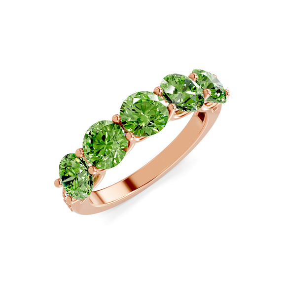 9ct Rose Gold Camille Round Lab Diamond Anniversary Band (2 Ct. Tw.) right