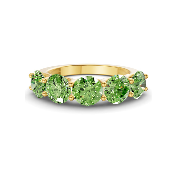 10kt Yellow Gold Camille Round Lab Diamond Anniversary Band (5 Ct. Tw.) front image