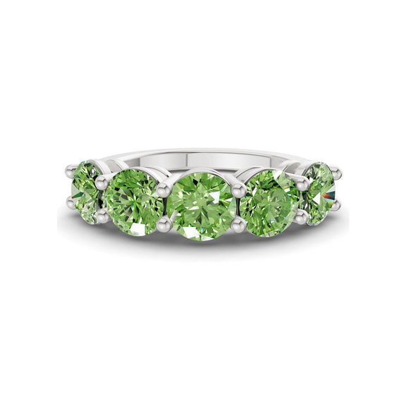 Platinum Elowyn Round Lab Diamond Anniversary Band (5 Ct. Tw.) front image