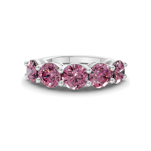 Platinum Elowyn Round Lab Diamond Anniversary Band (2 Ct. Tw.) front image