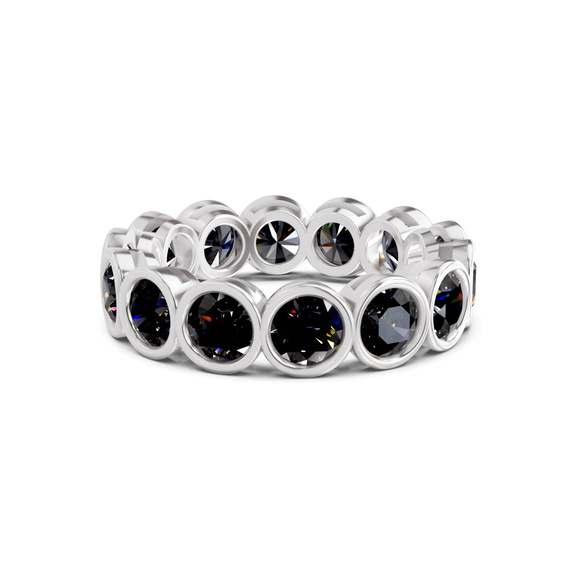 Platinum Dream Round Bezel Lab Diamond Eternity Ring (1 Ct. Tw.) front image