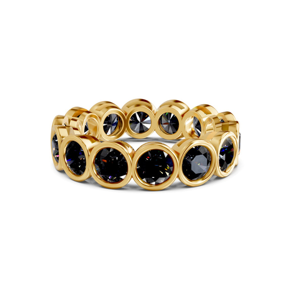 14ct Yellow Gold Dream Round Bezel Lab Diamond Eternity Ring (5 Ct. Tw.) front image