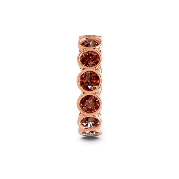 10kt Rose Gold Dream Round Bezel Lab Diamond Eternity Ring (4 Ct. Tw.) left